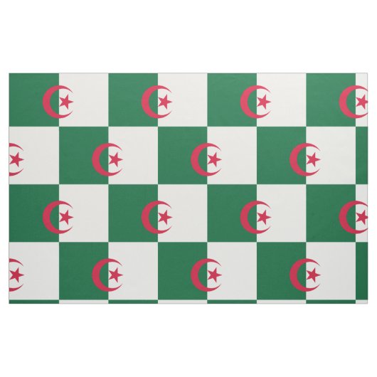 Tissu Drapeau algérien patriotique (Fat Quarter)