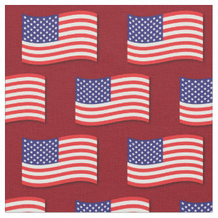 Tissu Drapeau américain 4 juillet patriotique