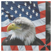 Tissu Drapeau américain chauve d'Eagle (Fermer)
