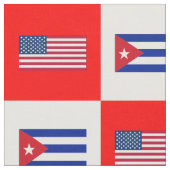 Tissu Drapeau américain, Cuba Drapeau blanc et rouge BG (Fermer)