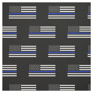 Tissu Drapeau américain mince de Blue Line