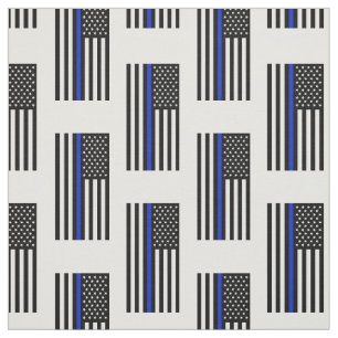 Tissu Drapeau américain mince de Blue Line