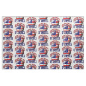 Tissu Drapeau américain Motif de balle de football améri (Fat Quarter)