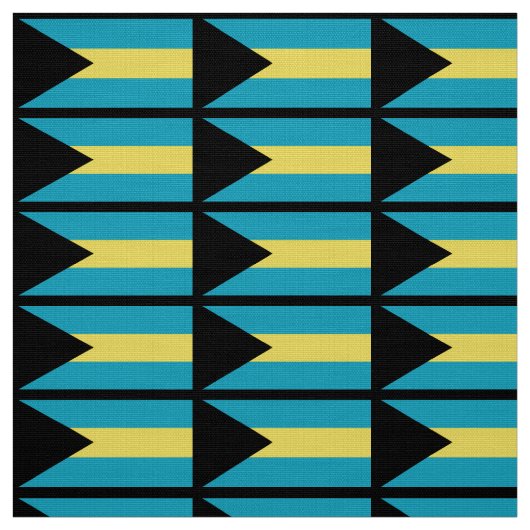 Tissu Drapeau bahaméen classique (Échantillon)