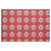 Tissu Drapeau bangladais Coeur rouge AMOUR (Fat Quarter)