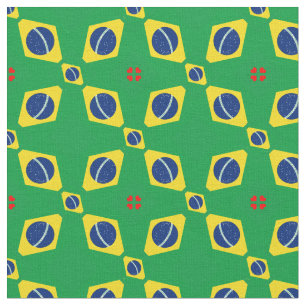 Tissu Drapeau brésilien et mode textile branchée brés