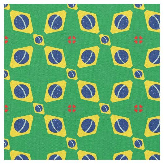 Tissu Drapeau brésilien et mode textile branchée brésili (Fermer)