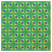 Tissu Drapeau brésilien et mode textile branchée brésili (Échantillon)