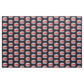 Tissu Drapeau brillant de Rican de côte (Yard)