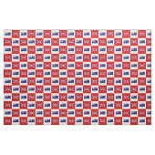 Tissu Drapeau britannique, drapeau néo-zélandais en roug (Yard)