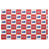 Tissu Drapeau britannique, drapeau néo-zélandais en roug (Fat Quarter)