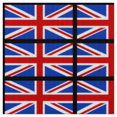 Tissu Drapeau britannique du Royaume-Uni (Fermer)