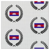 Tissu Drapeau cambodgien (Fermer)