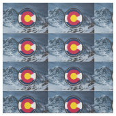 Tissu Drapeau circulaire du Colorado (Échantillon)