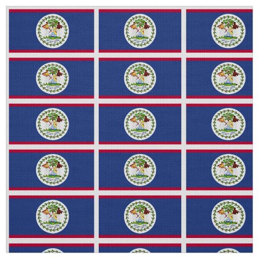 Tissu Drapeau classique de Belize (Échantillon)