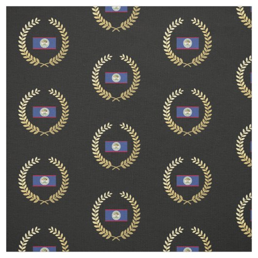 Tissu Drapeau classique de Belize (Échantillon)