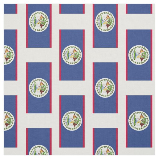 Tissu Drapeau classique de Belize (Échantillon)