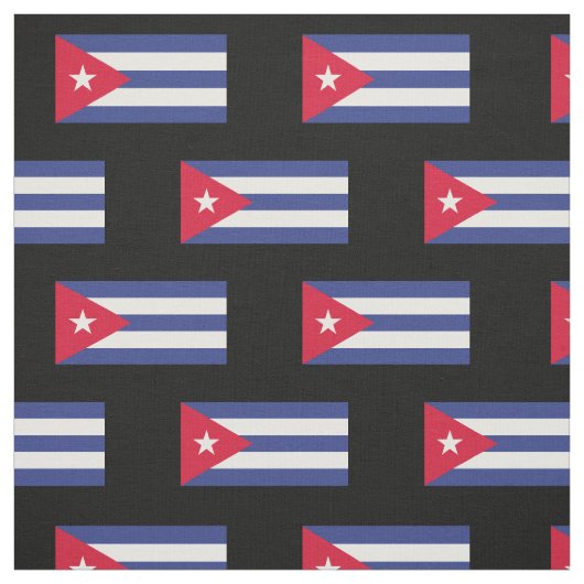 Tissu Drapeau classique de Cuba (Échantillon)