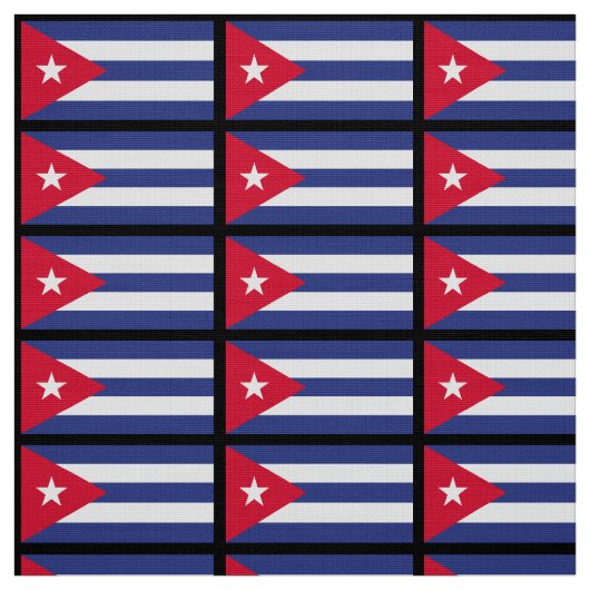 Tissu Drapeau classique de Cuba (Échantillon)