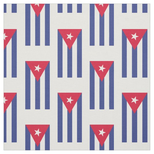 Tissu Drapeau classique de Cuba (Échantillon)