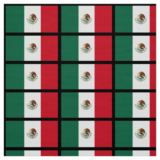 Tissu Drapeau classique mexicain (Échantillon)