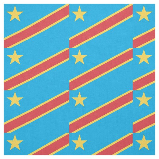 Tissu Drapeau Congo (Échantillon)