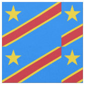 Tissu Drapeau Congo Kinshasa (Fermer)