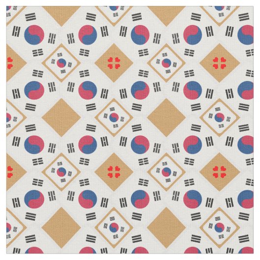 Tissu Drapeau coréen et mode textile branché de Corée du (Fermer)