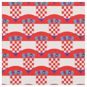 Tissu Drapeau croate & Croate Trendy Fabric / mode