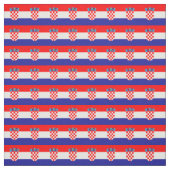 Tissu Drapeau croate & Croate Trendy Fabric / mode (Échantillon)