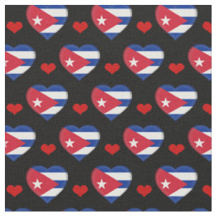 Tissu Drapeau cubain et mode de Red Heart Fabric /Cuba