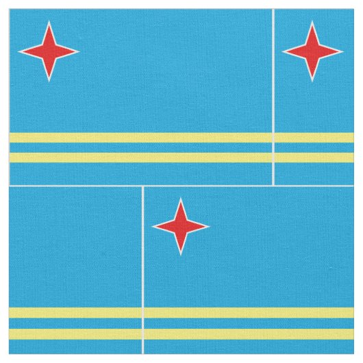 Tissu Drapeau d'Aruba (Fermer)