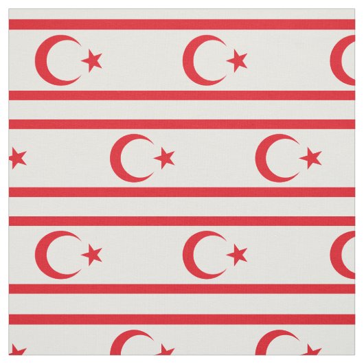 Tissu Drapeau de Chypre du Nord (Échantillon)