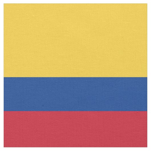 Tissu Drapeau de Colombie (Fermer)