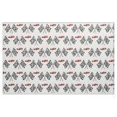 Tissu Drapeau de course de contrôleur et voiture de (Fat Quarter)