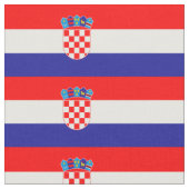 Tissu Drapeau de Croatie (Fermer)