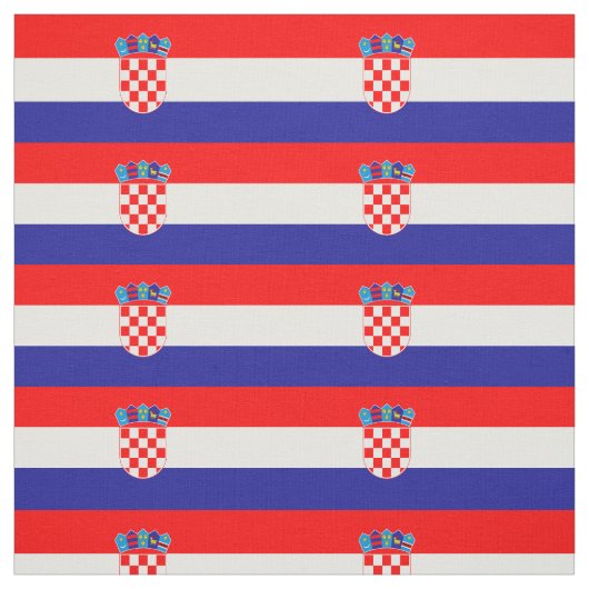 Tissu Drapeau de Croatie (Échantillon)