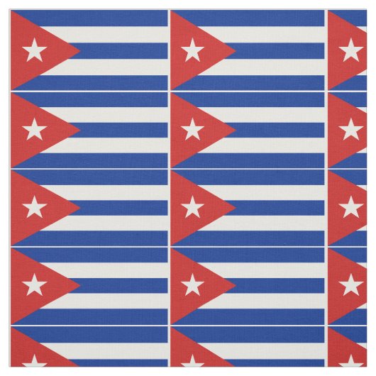 Tissu Drapeau de Cuba (Échantillon)