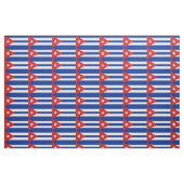 Tissu Drapeau de Cuba (Fat Quarter)