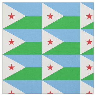 Tissu Drapeau de Djibouti