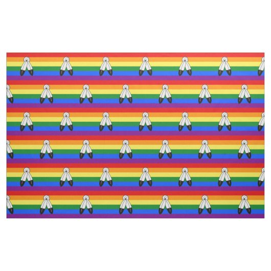 Tissu Drapeau de fierté bispirituel de SlipperyJoe's sym (Yard)