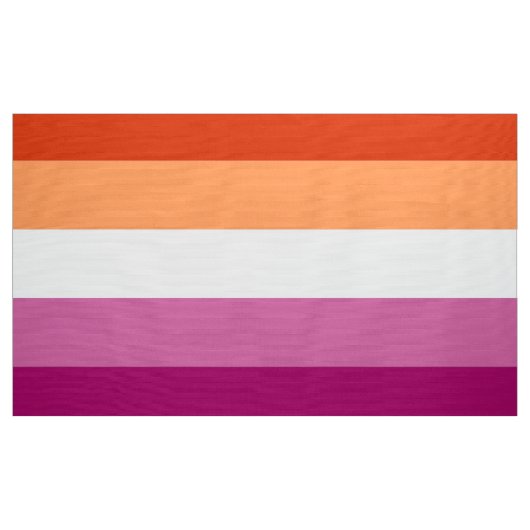 Tissu Drapeau de fierté lesbienne (5 bandes) (Yard)