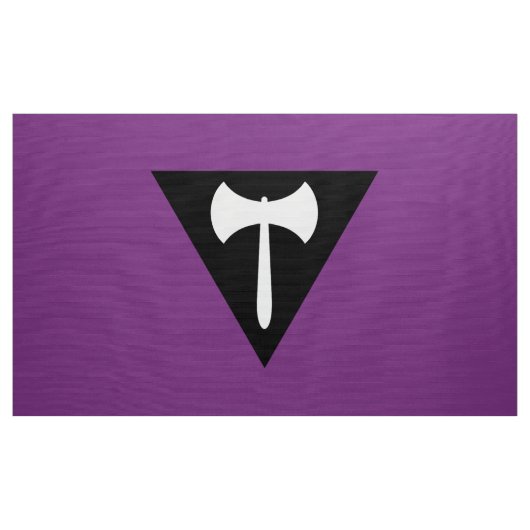 Tissu Drapeau de fierté lesbienne Hache violette (Yard)