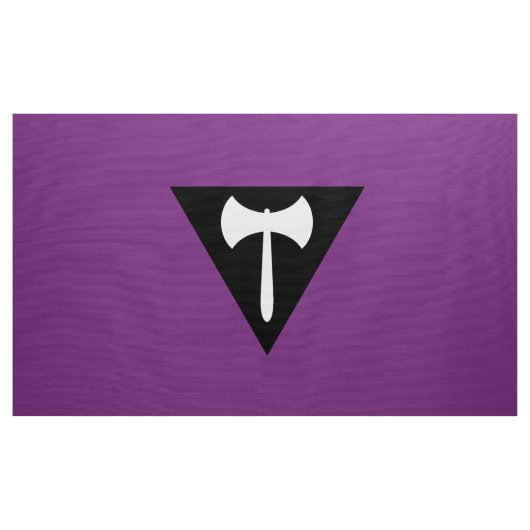 Tissu Drapeau de fierté lesbienne Labrys (Yard)
