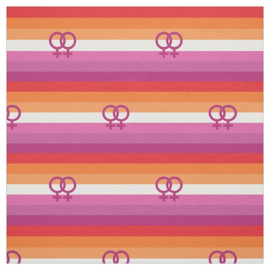 Tissu Drapeau de fierté lesbienne WLW (Échantillon)
