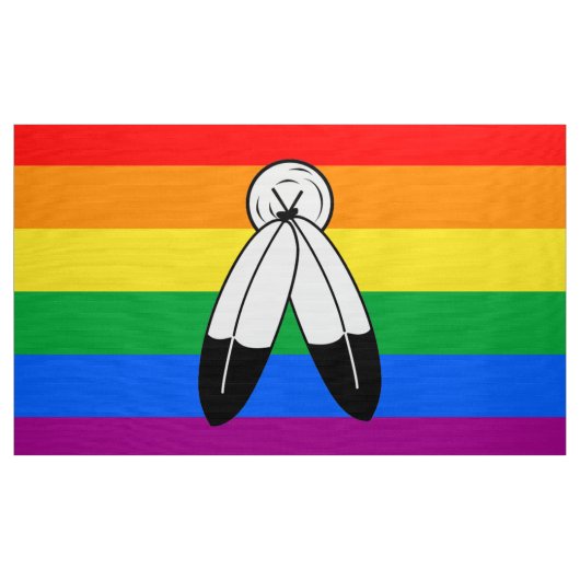 Tissu Drapeau de fierté LGBTQ+ bispirituel (Yard)