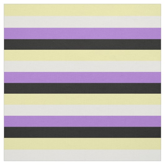 Tissu Drapeau de fierté non binaire (Échantillon)