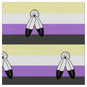 Tissu Drapeau de fierté non binaire à double esprit (Fermer)