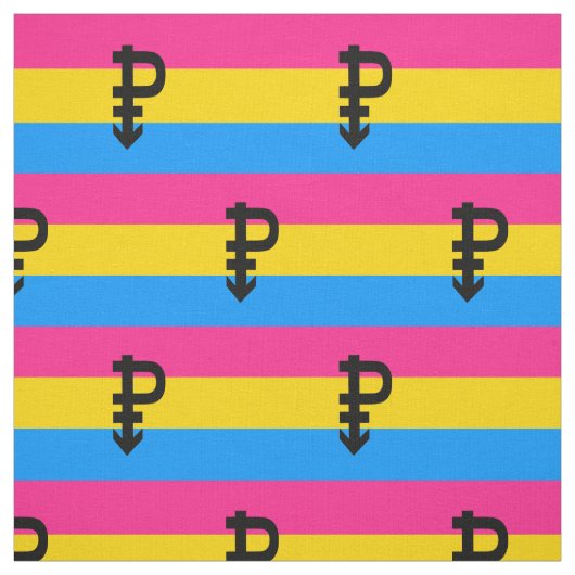 Tissu Drapeau de fierté pansexuelle (Échantillon)