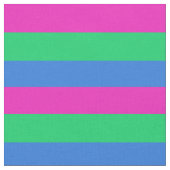 Tissu Drapeau de fierté polysexuelle (Fermer)